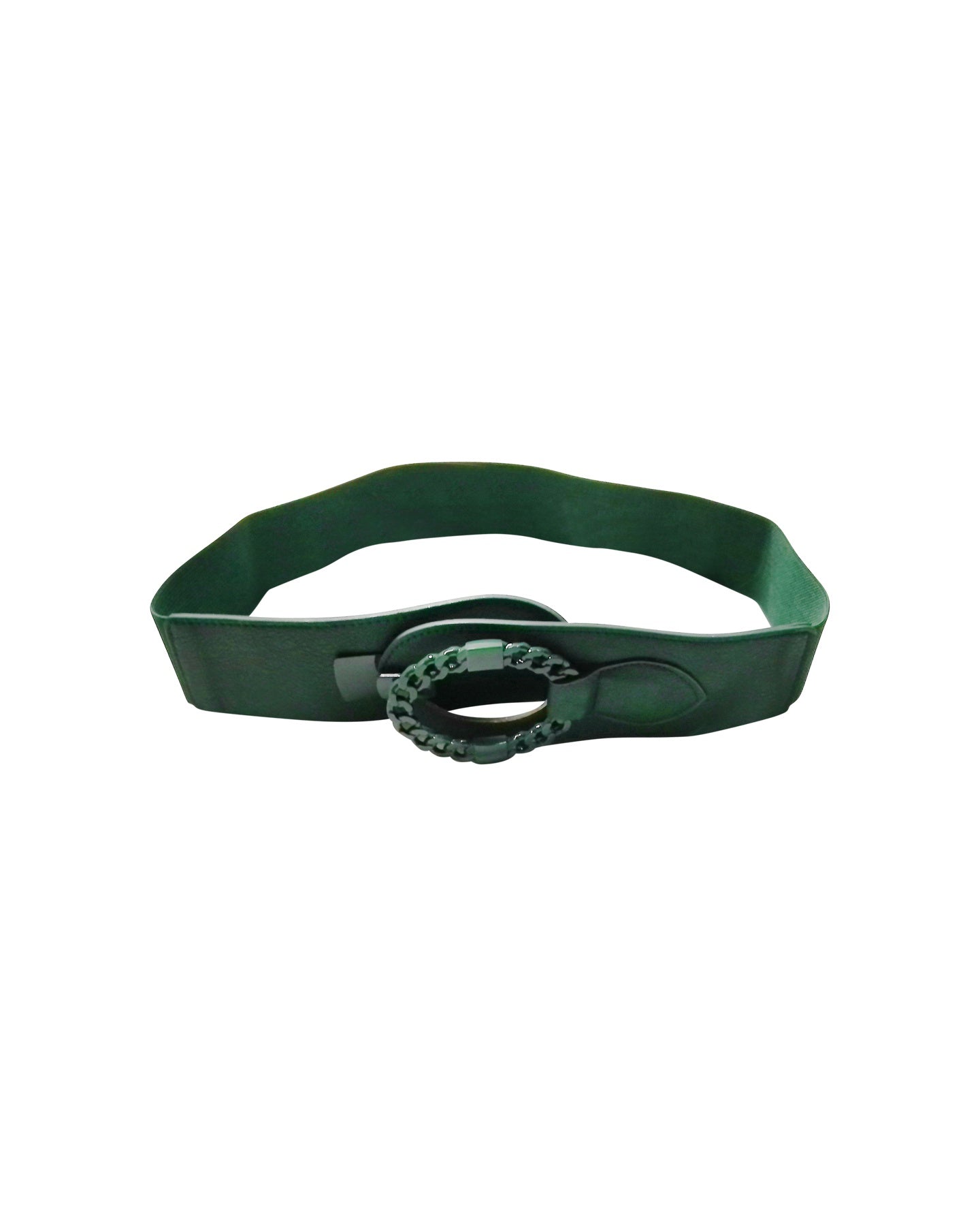 Ceinture verte avec boucle à chaîne