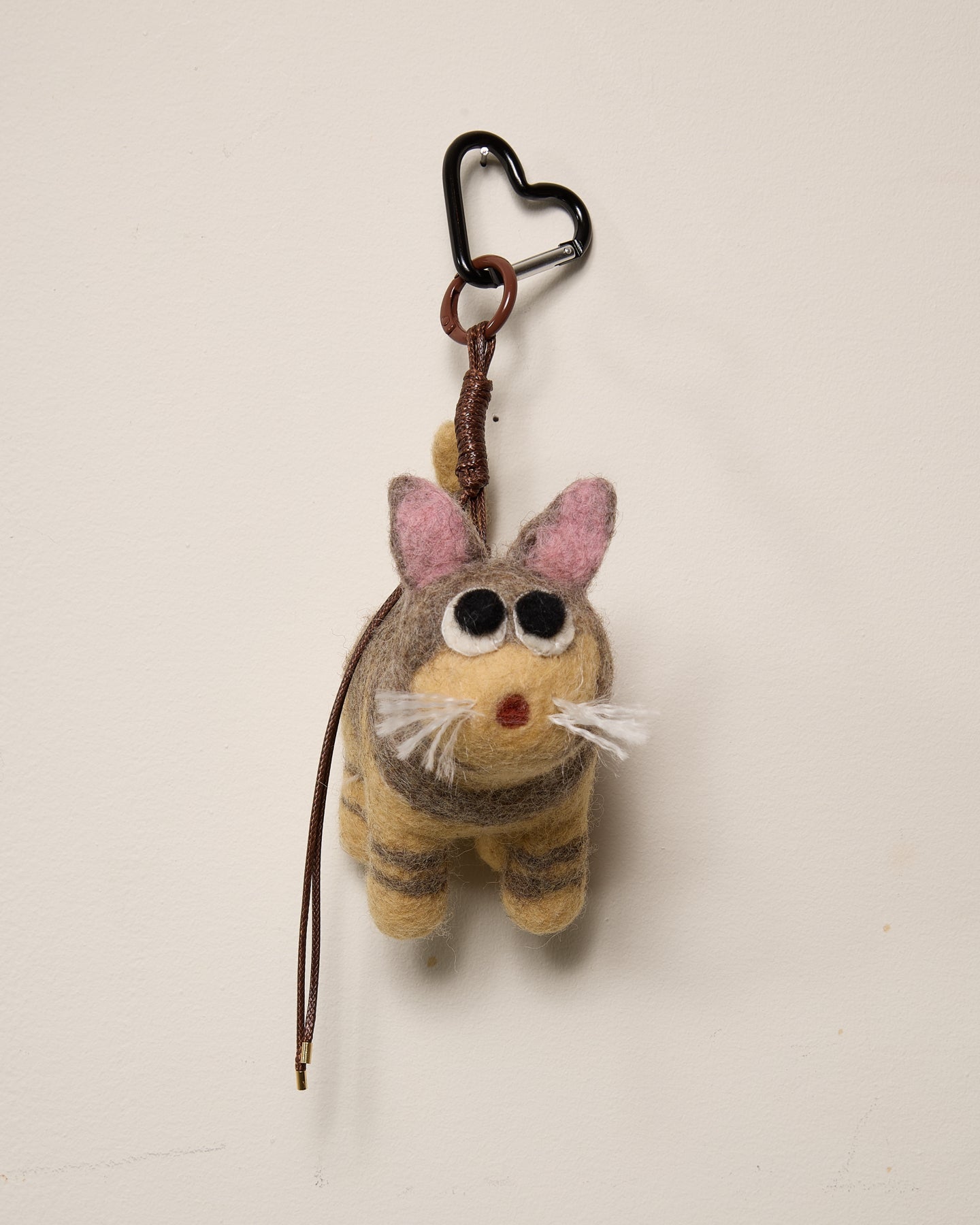 Porte-Clés Chat Calico en Laine