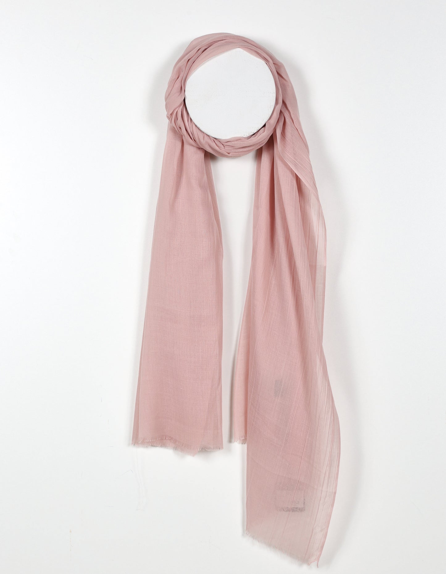 Pink - Semi-Transparent Soft Silky Scarf