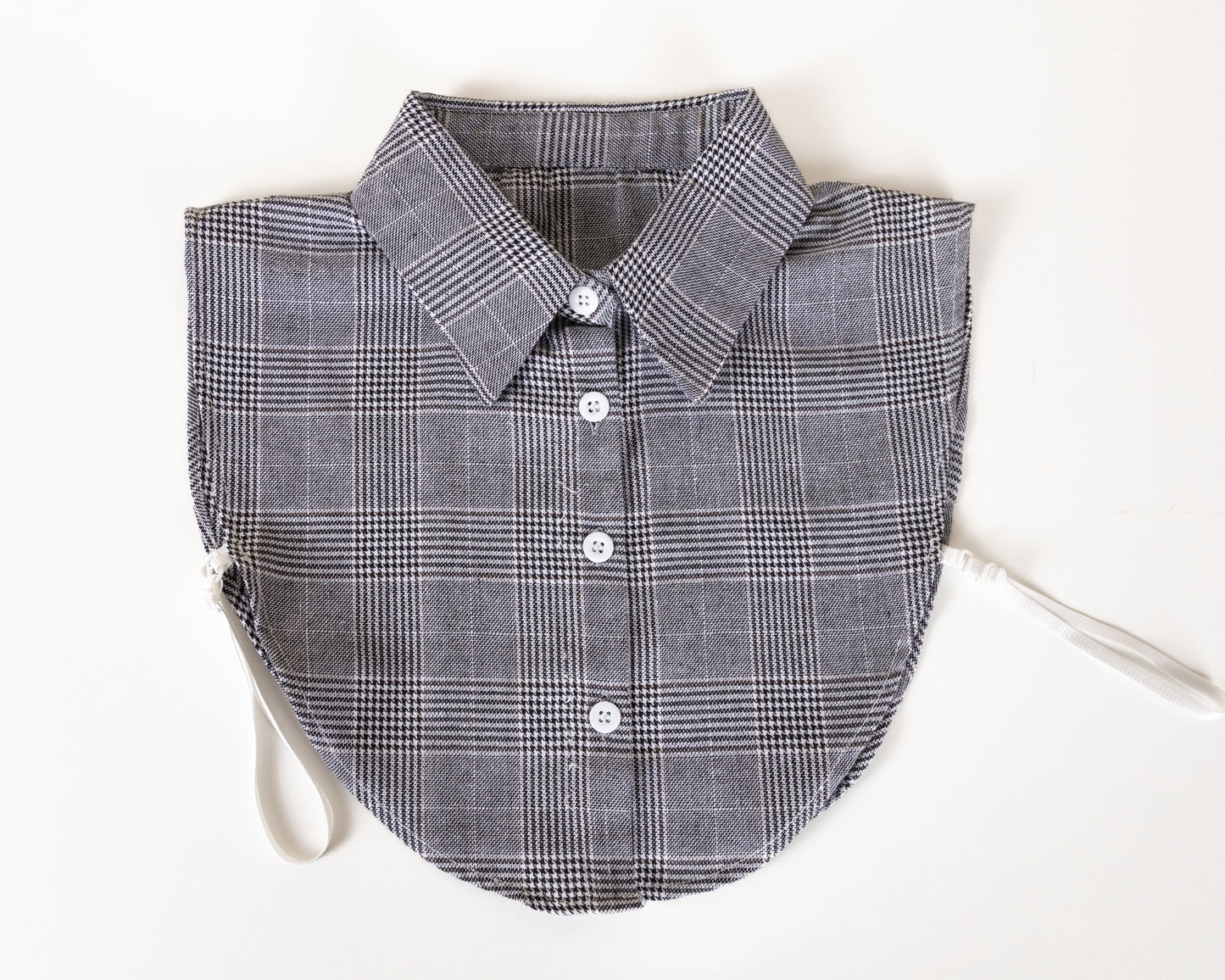 Plaid Pattern Collar Dickie