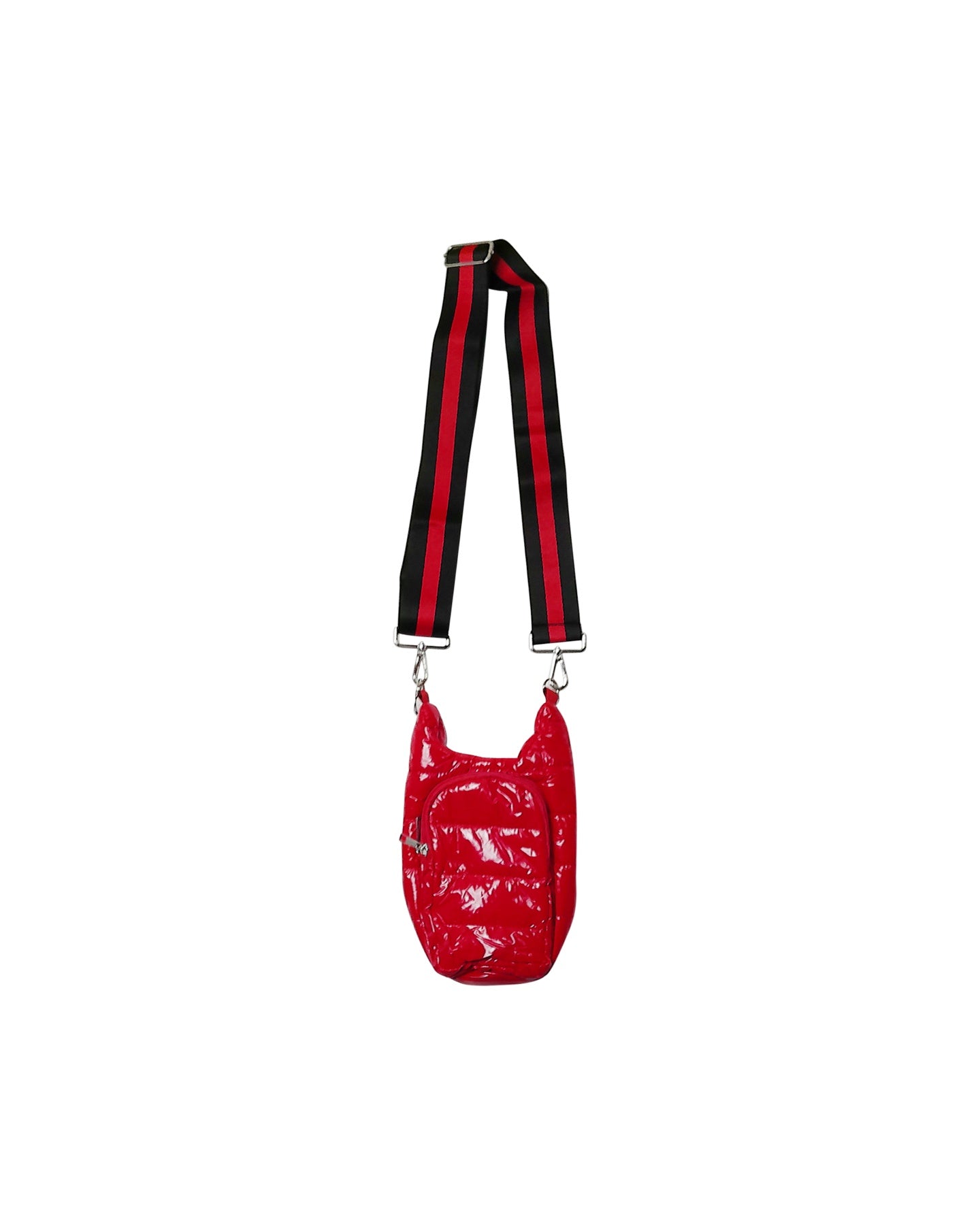 Water Bottle Bag Red Quilted Crossbody Bag