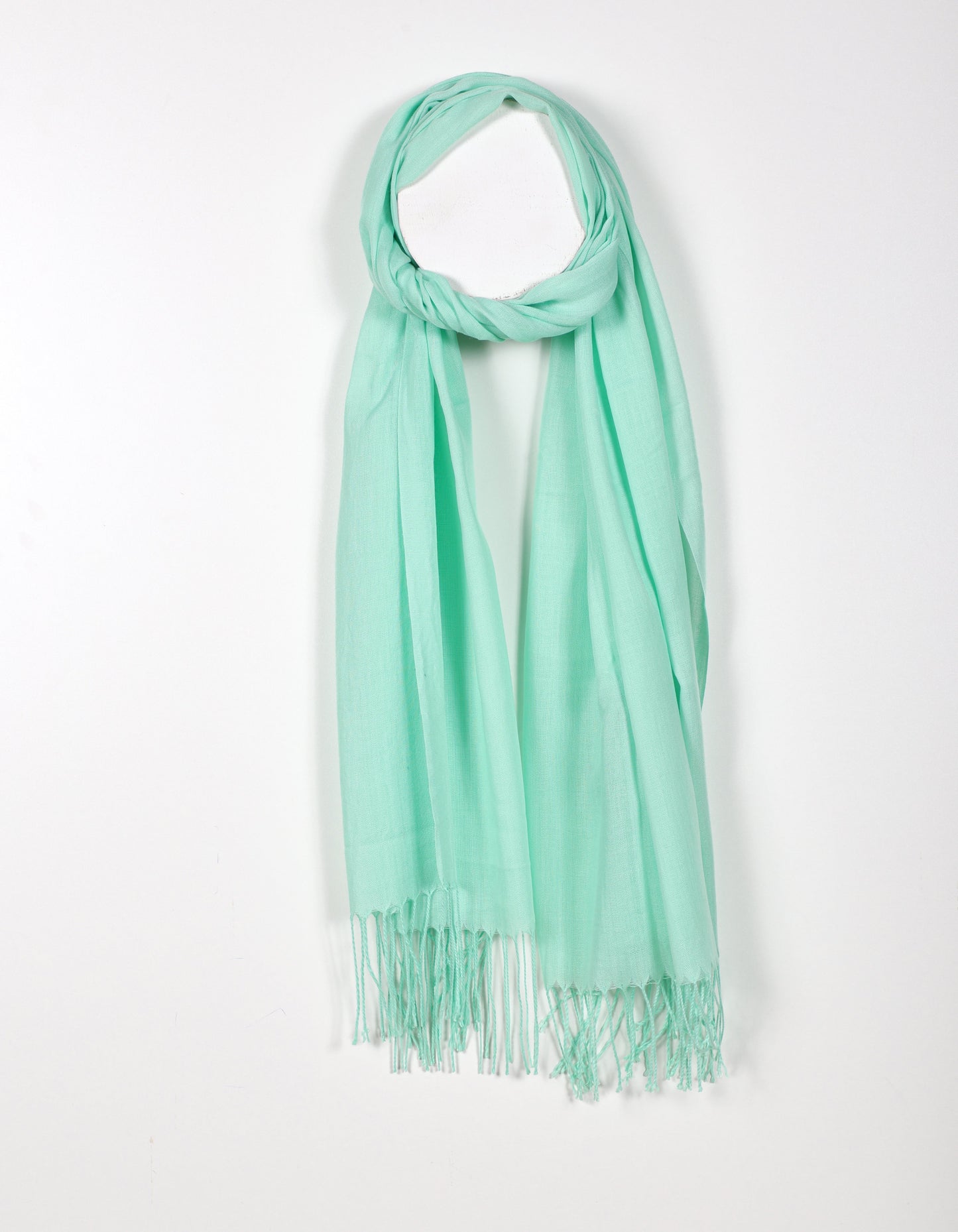 Soft Draped Scarf in Mint