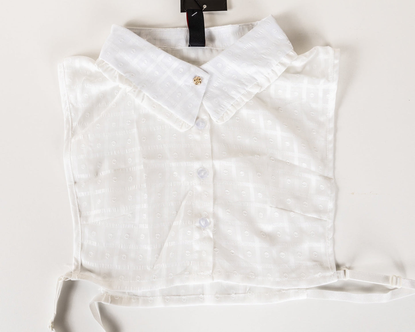 Textured Swiss Dot Collar Dickie