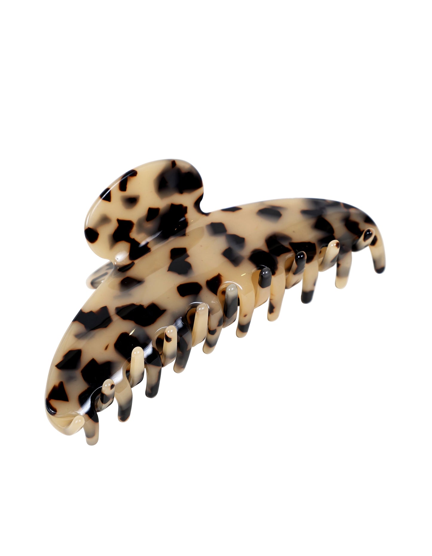 Pince à griffes incurvées en écaille de tortue beige (12 cm)