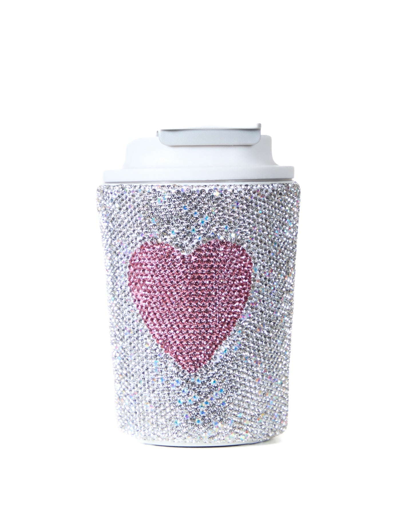 Swarovski Pink Heart Travel Mug