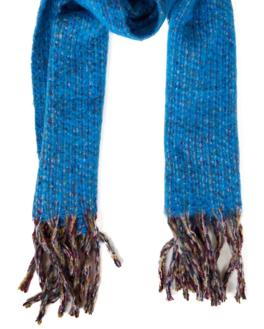Cozy Knit Multi Scarf - Soft Blue