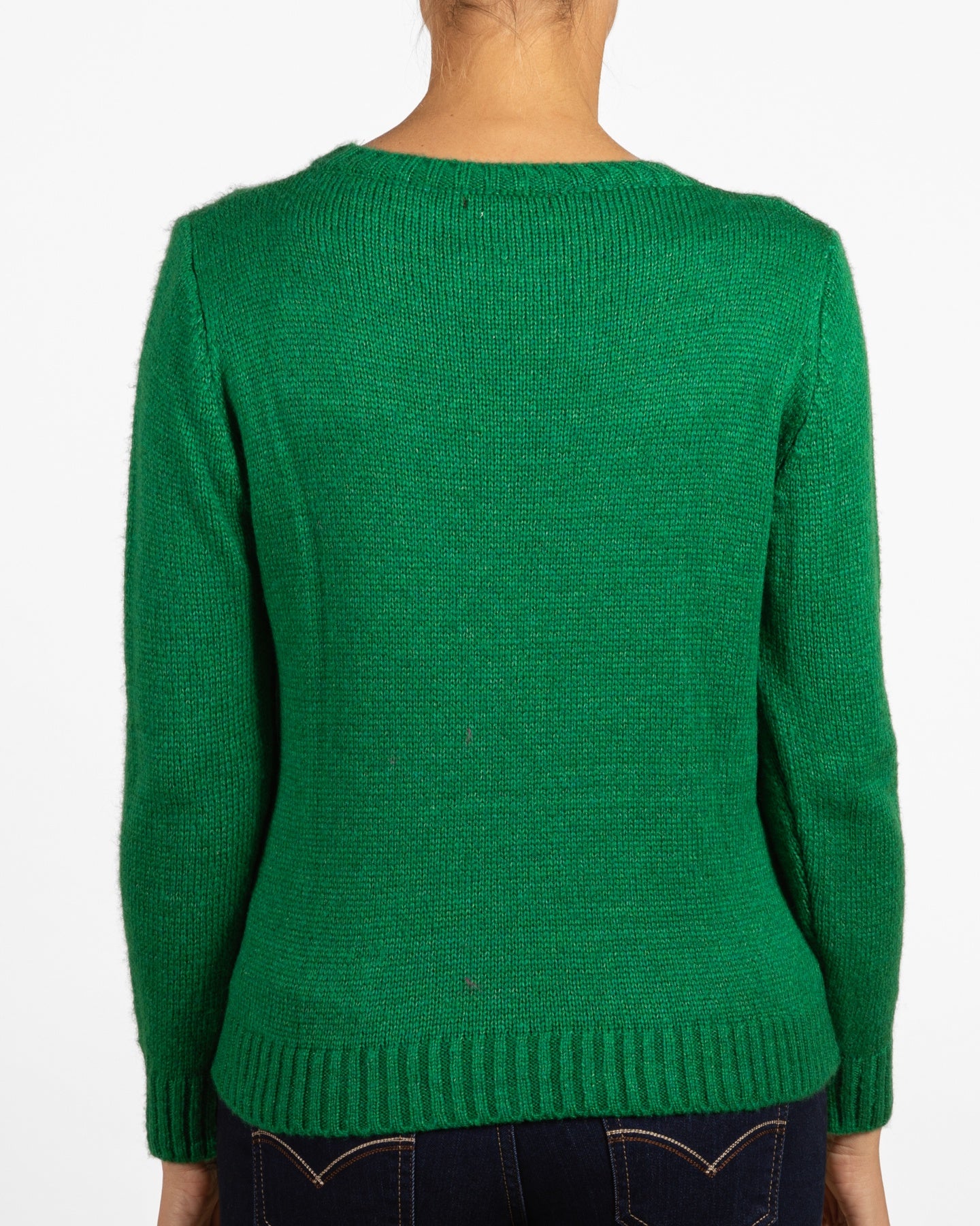 Pull en Maille Torsadée avec Cœur