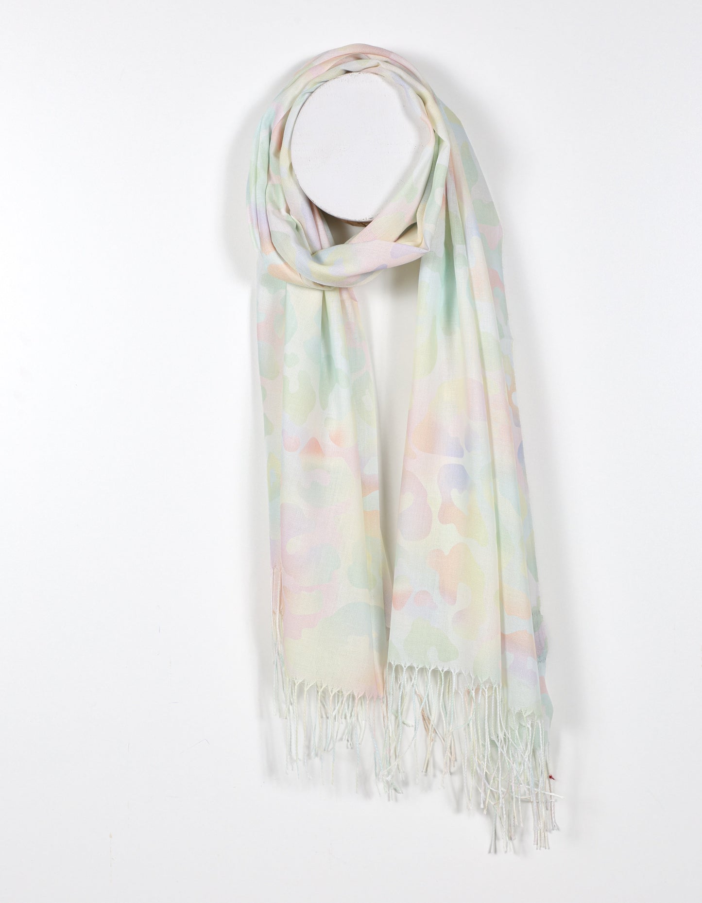 Rainbow Leopard Print Scarf in Multi