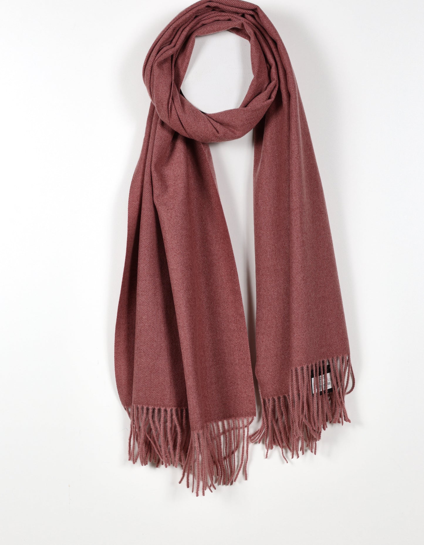 Écharpe élégante à franges – rouille