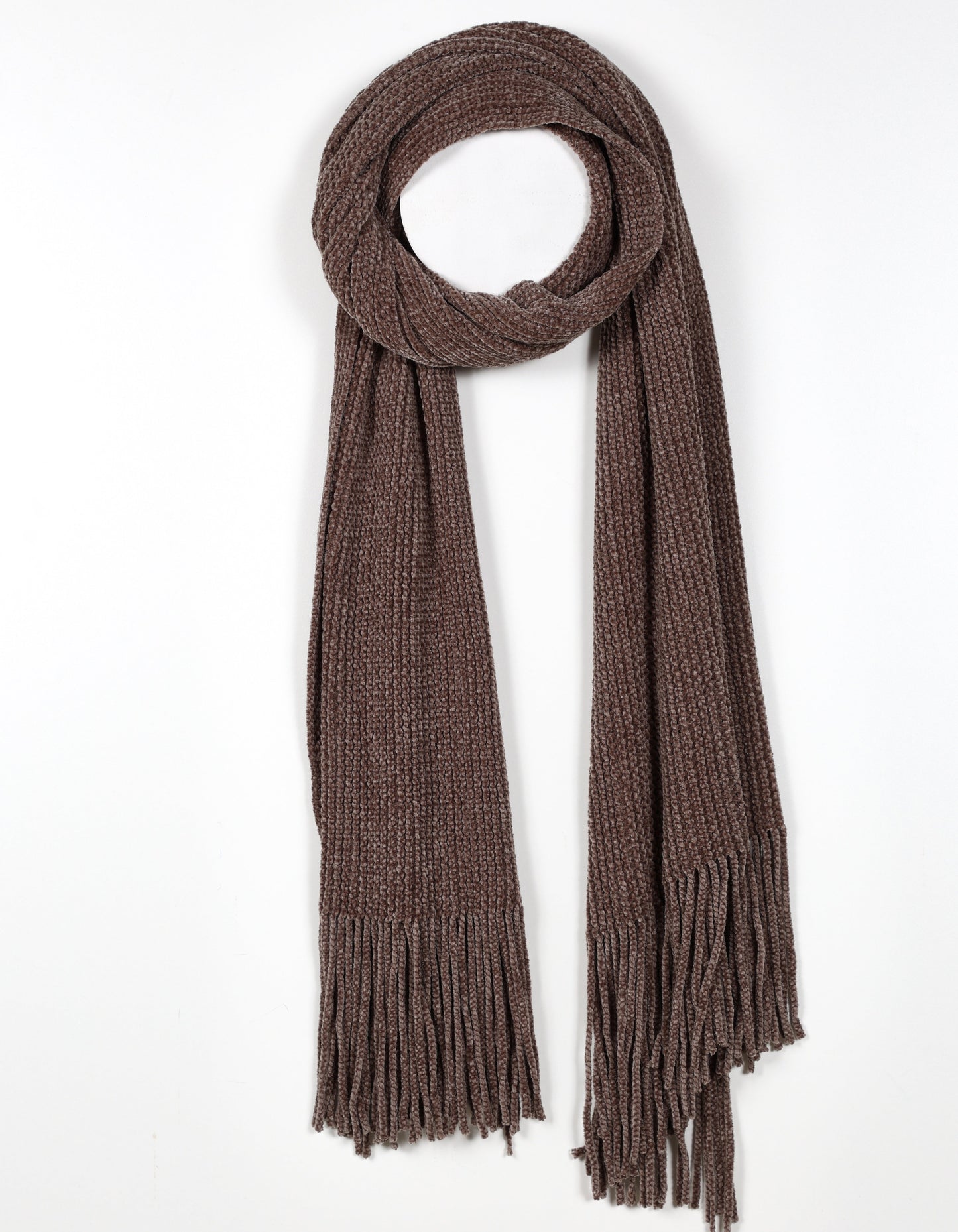 Ultra Soft Grey Knit Scarf