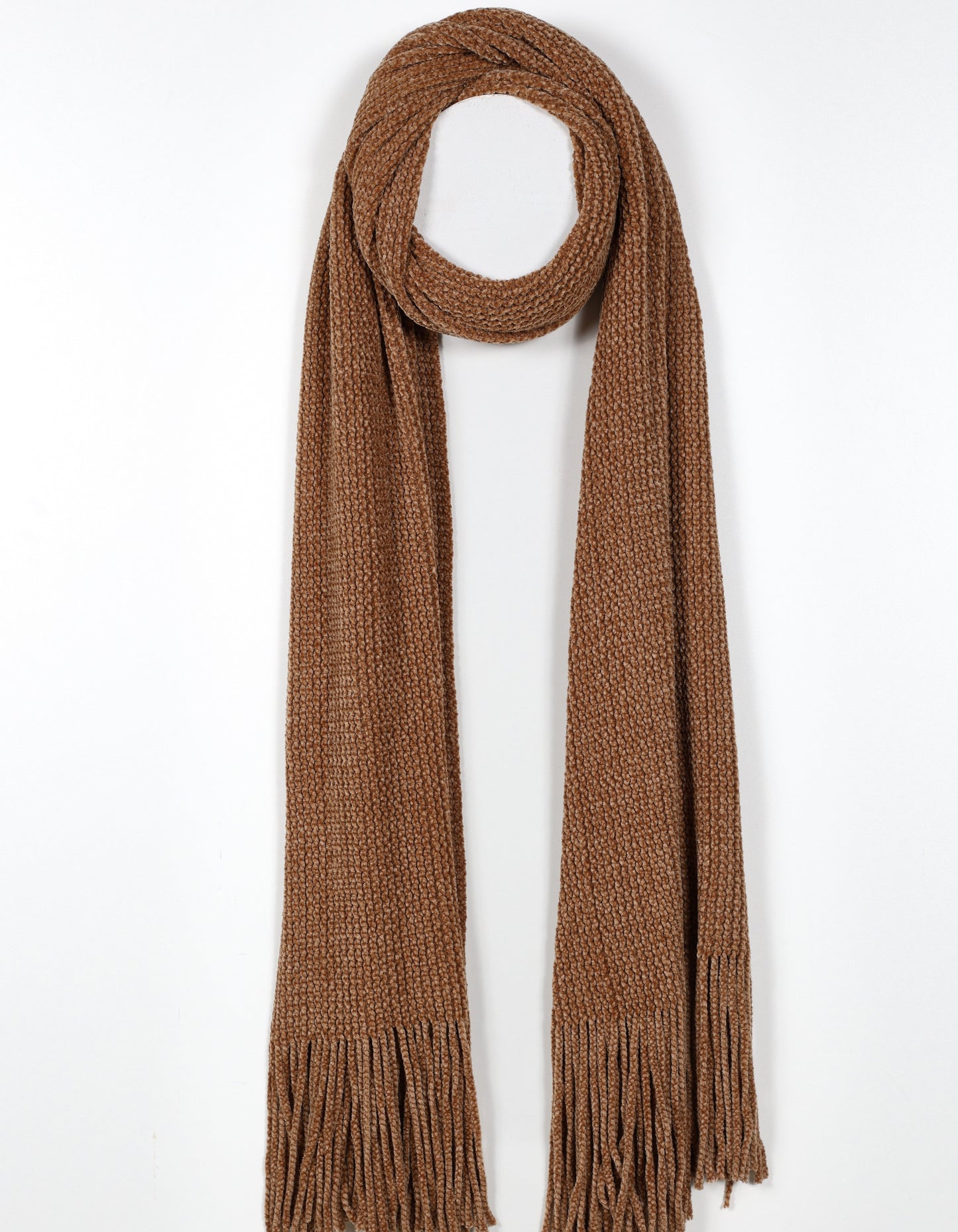 Ultra Soft Camel Knit Scarf