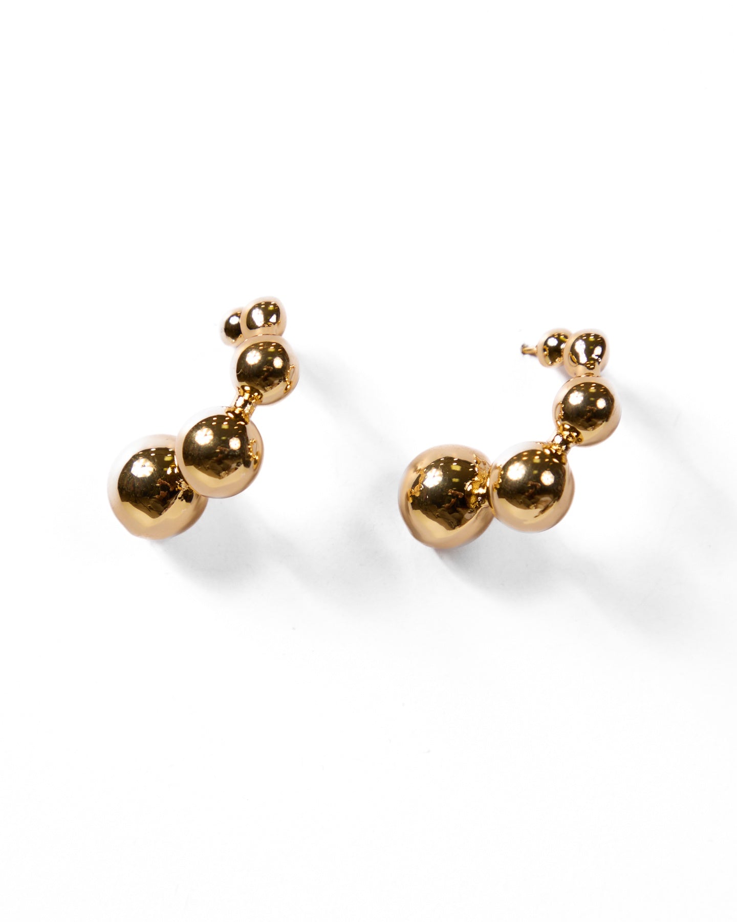 Gold Cluster Earrings