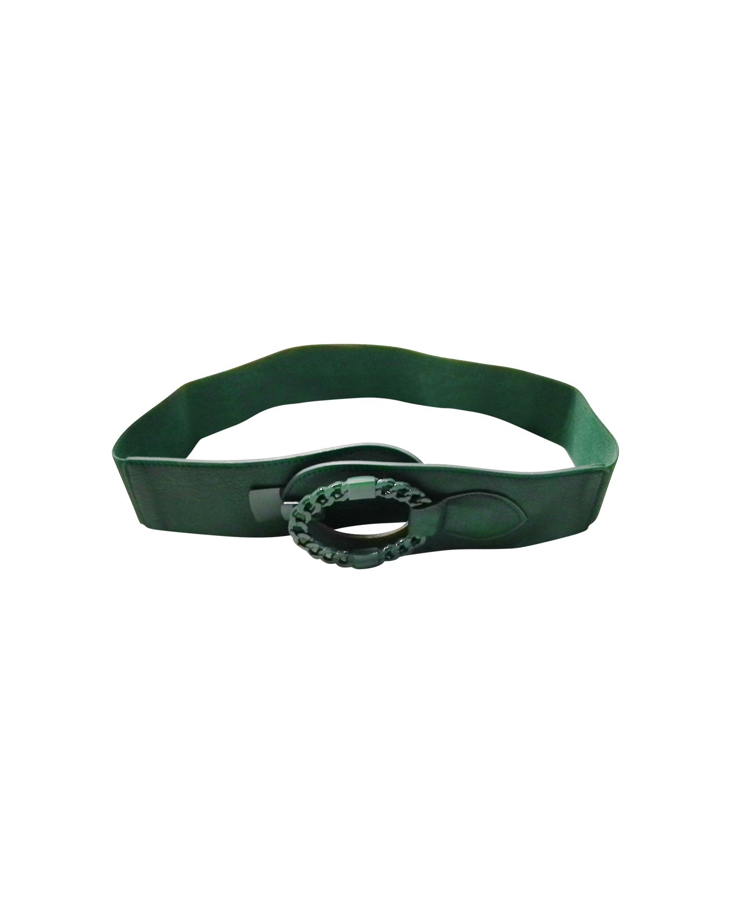 Ceinture verte avec boucle chaîne