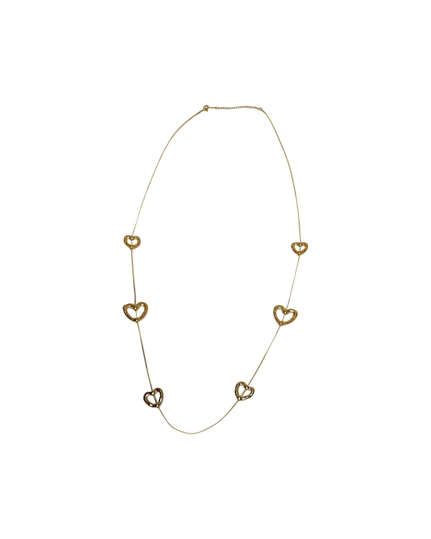 Gold Heart Link Necklace