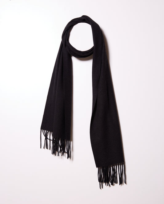Black Classic Soft Knit Scarf