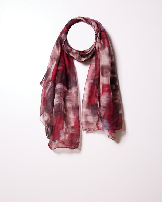 Wine Abstract Oil Painting Scarf