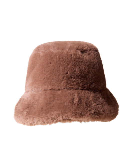 Light Camel Fuzzy Bucket Hat