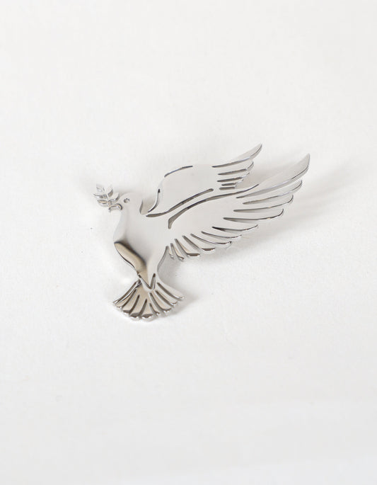 Broche Colombe Gracieuse en Argent