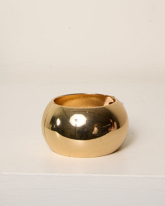 Bracelet Jonc Large à Bulles Dorées