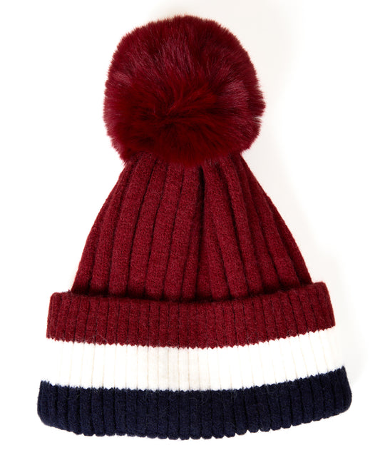 Wine Pom-Pom Beanie