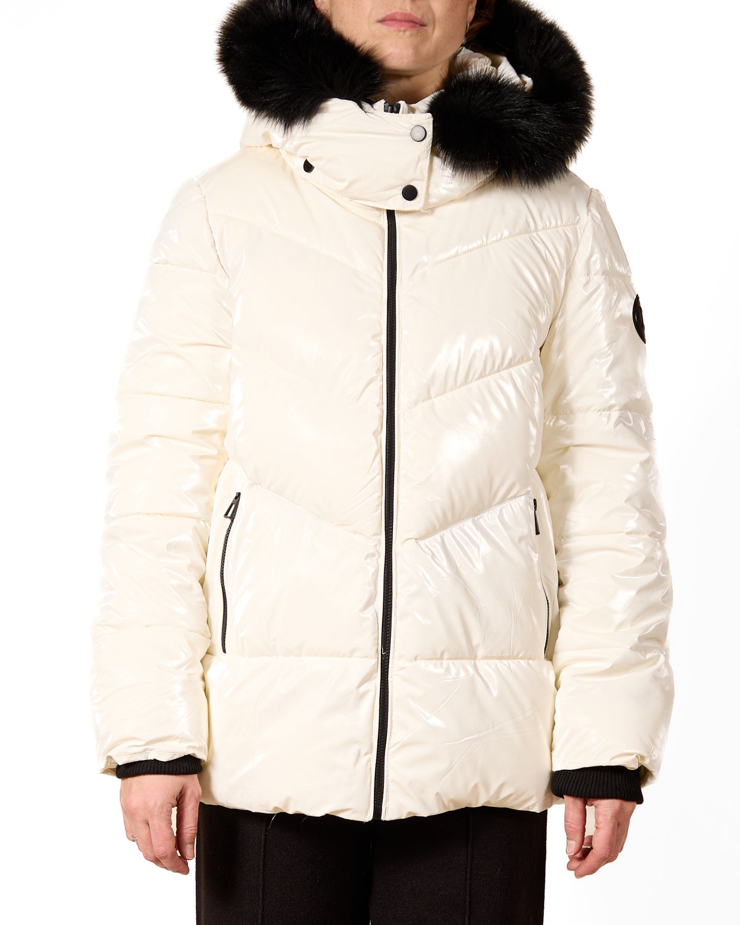 Frost Fur-Trimmed Hooded Puffer Jacket