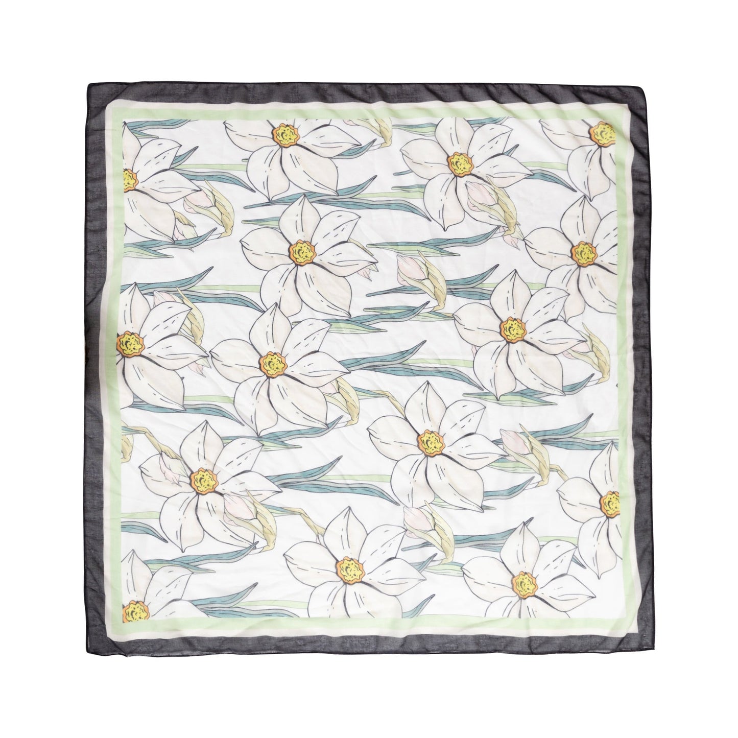 Spring Bloom Decorative Sheer Scarf