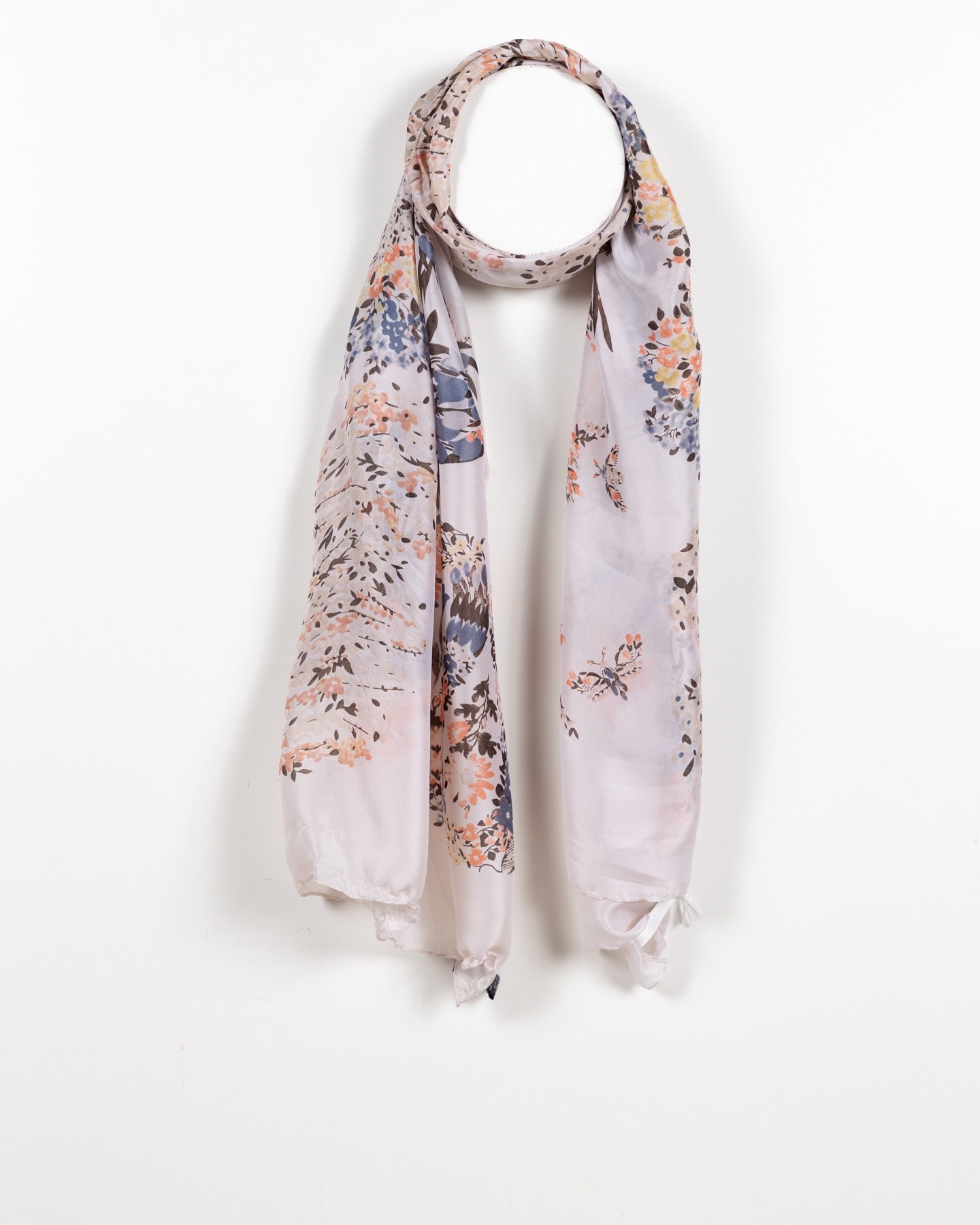 Semi-Transparent Scarf Whisper of Flowers