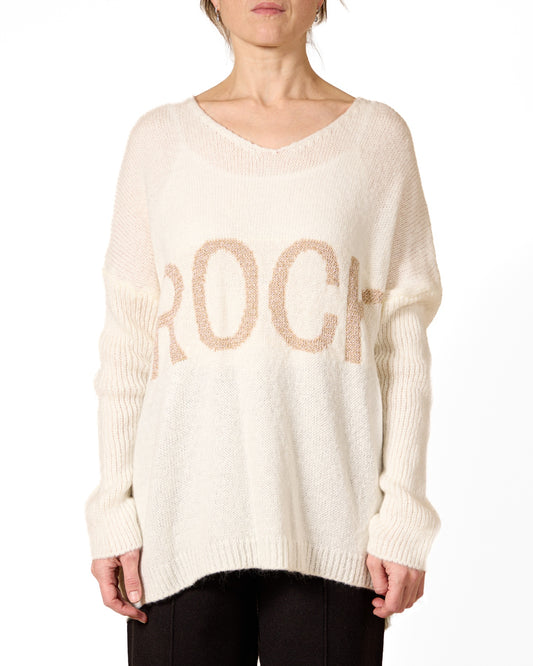 Frost V-Neck ROCK L/S Sweater