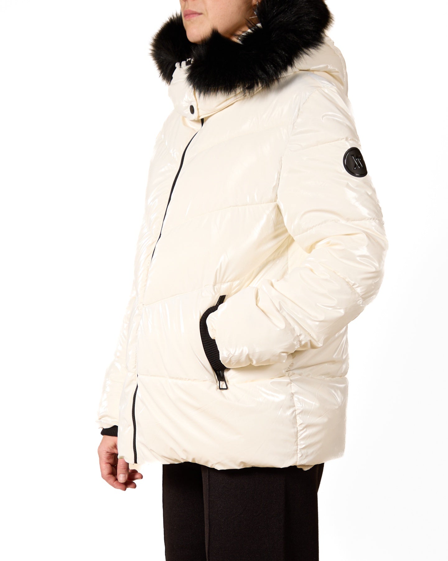 Frost Fur-Trimmed Hooded Puffer Jacket