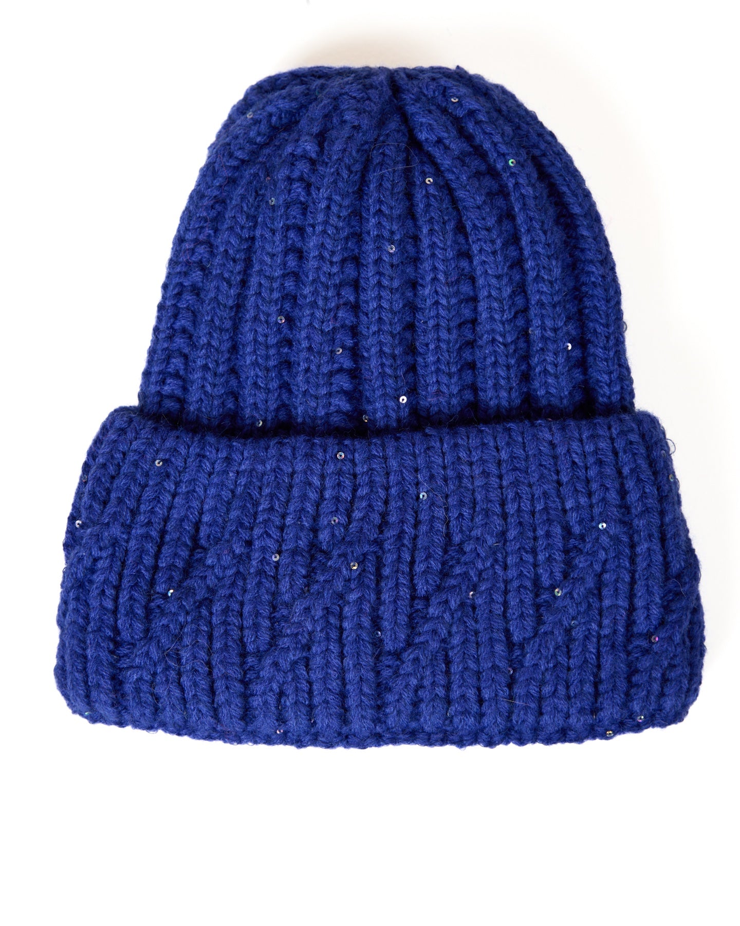 Navy Sparkle Knit Beanie