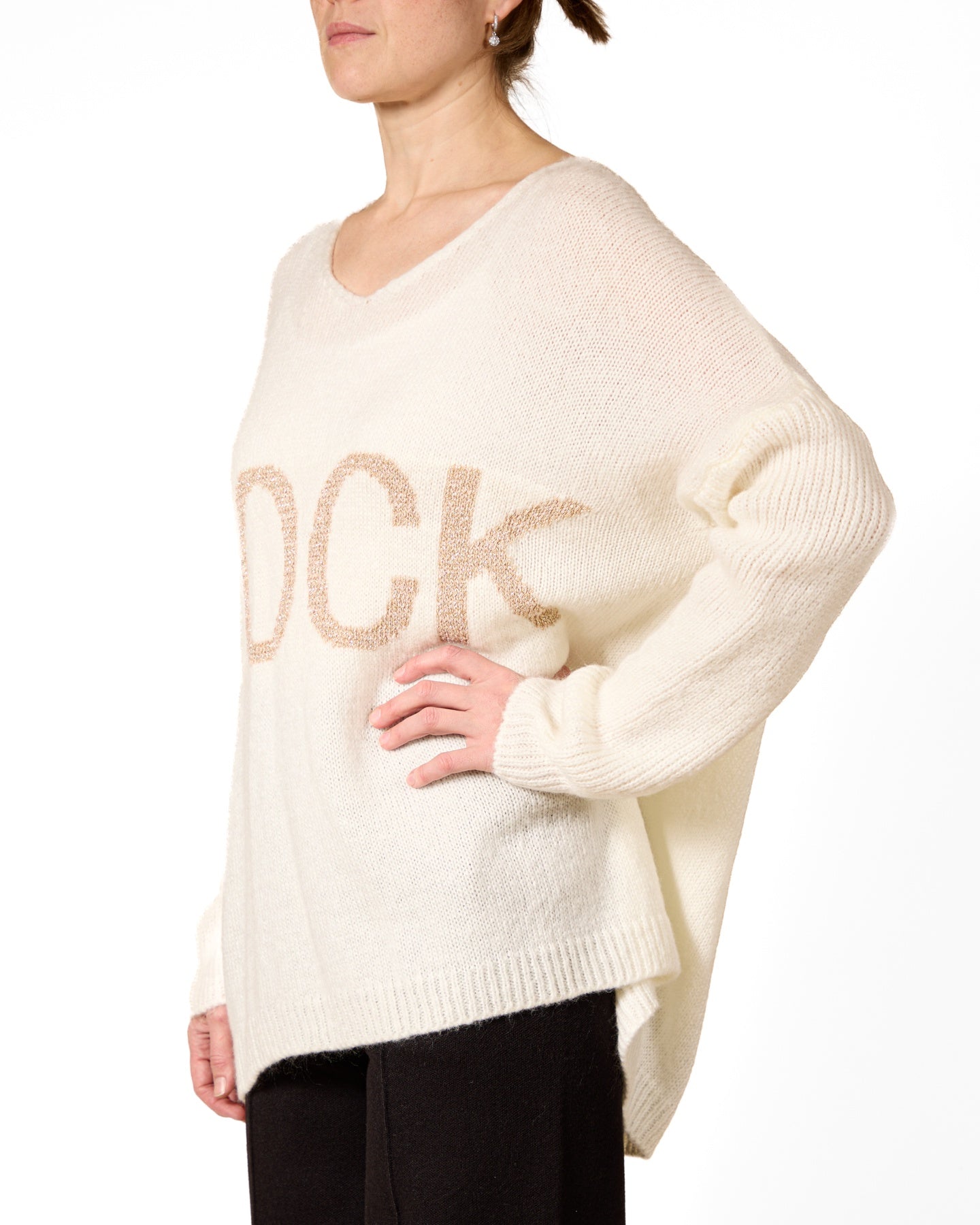 Frost V-Neck ROCK L/S Sweater