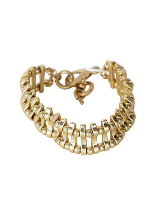 Bracelet à maillons avec détails de boules en or