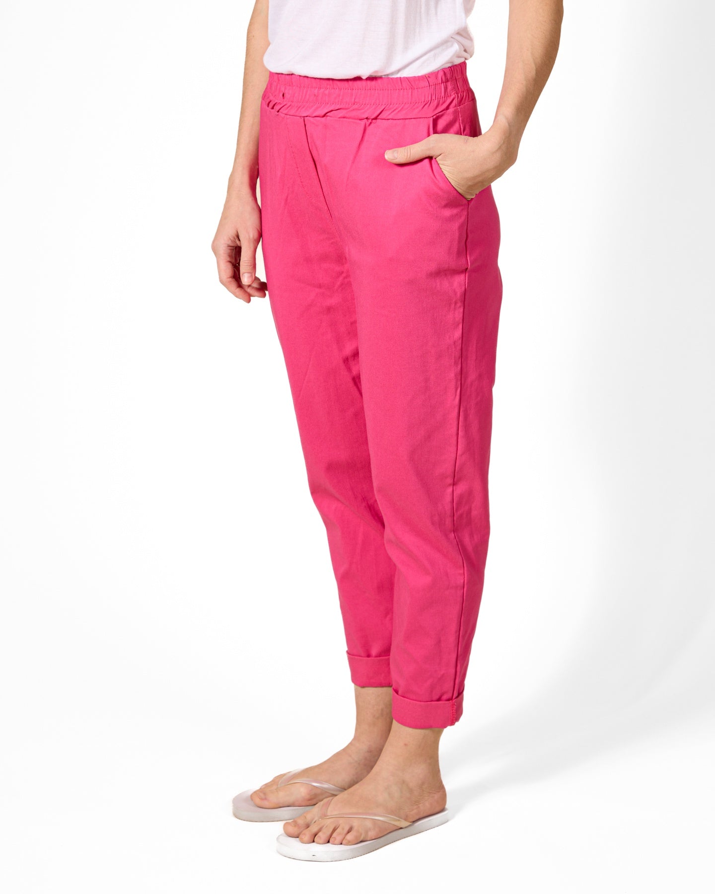 Cherry Pull On Pant