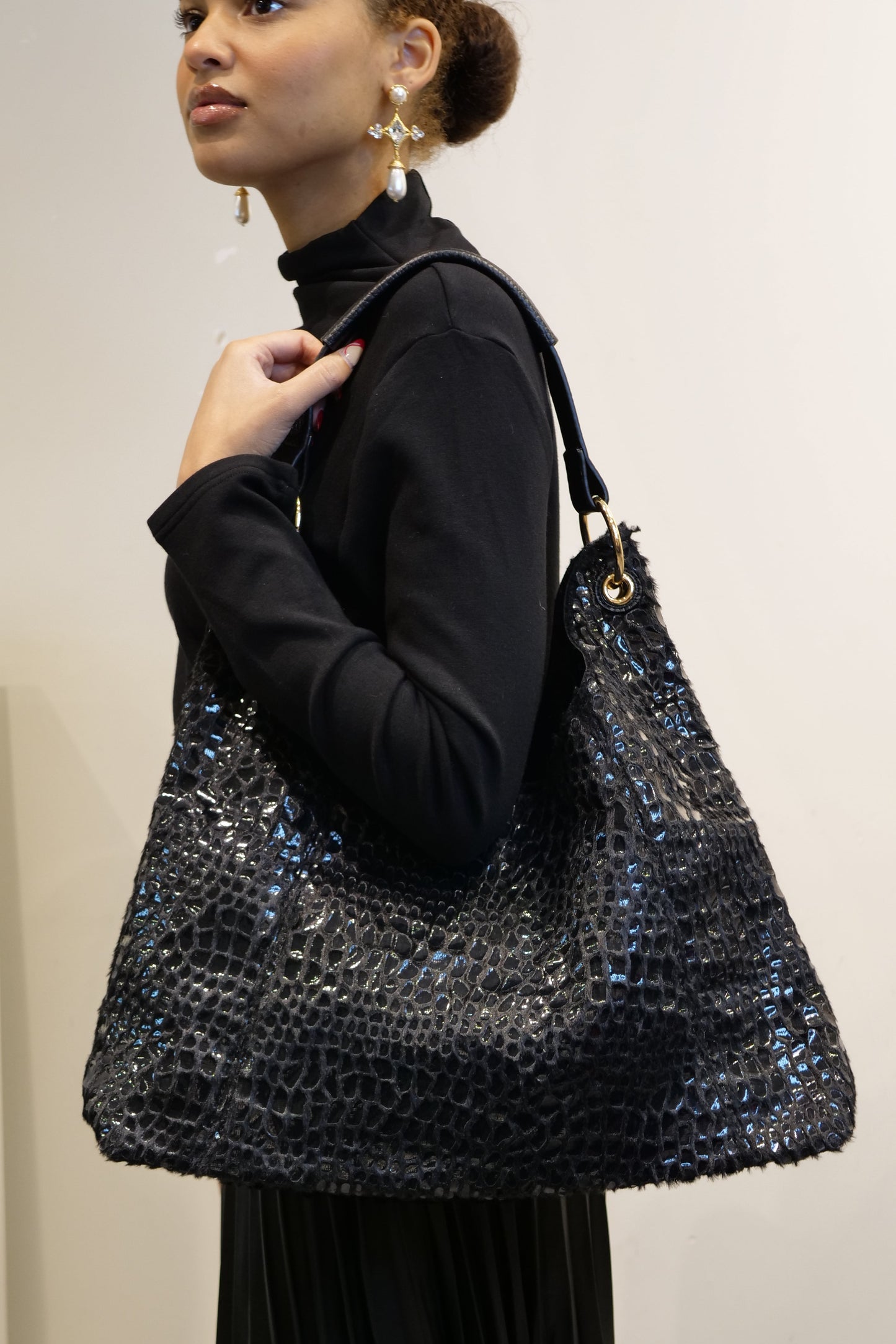 Sac bohème souple noir