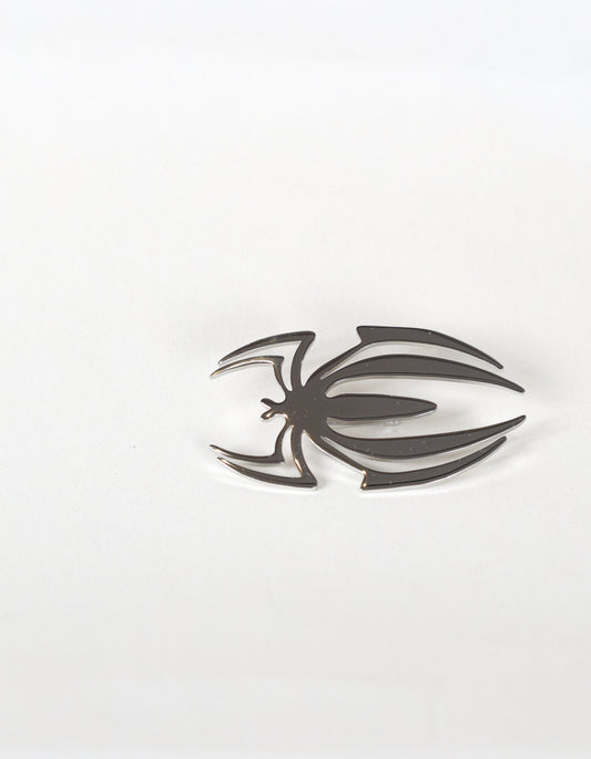 Broche araignée géométrique en argent