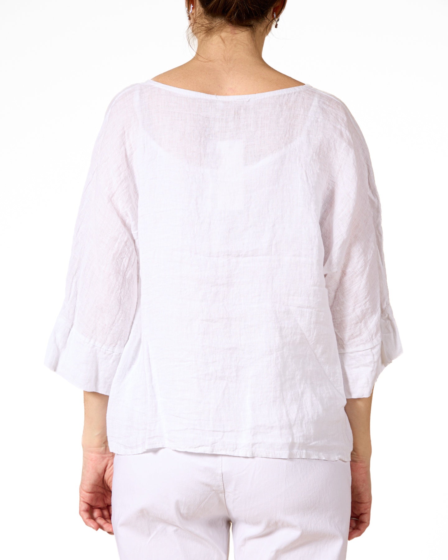 White V Opening Button Front Shirt