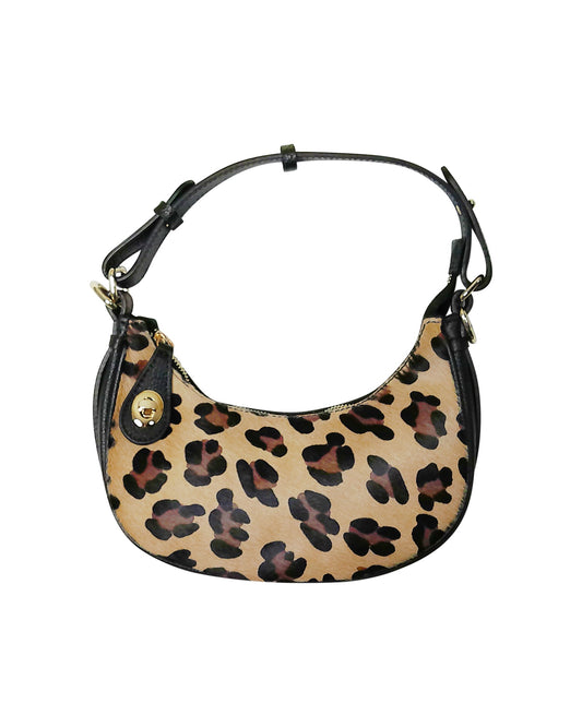 Maculato Print Haircalf Shoulder Bag