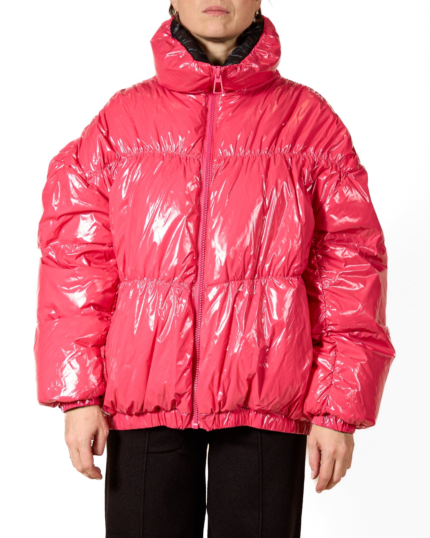 Pink Pink Puffer Coat