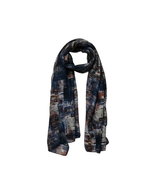 Blue Urban Abstract Scarf