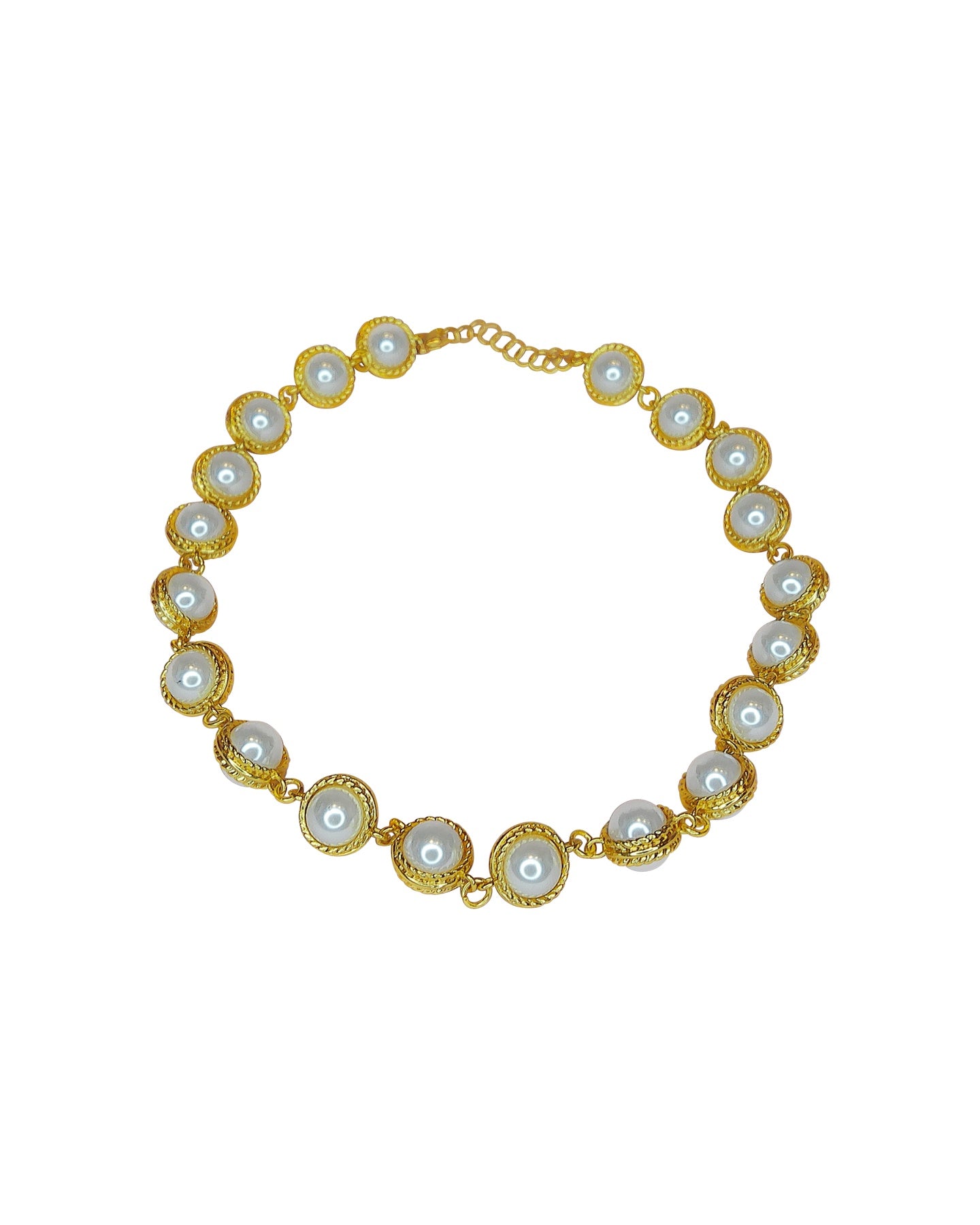 Gold Pearl-Inspired Necklace