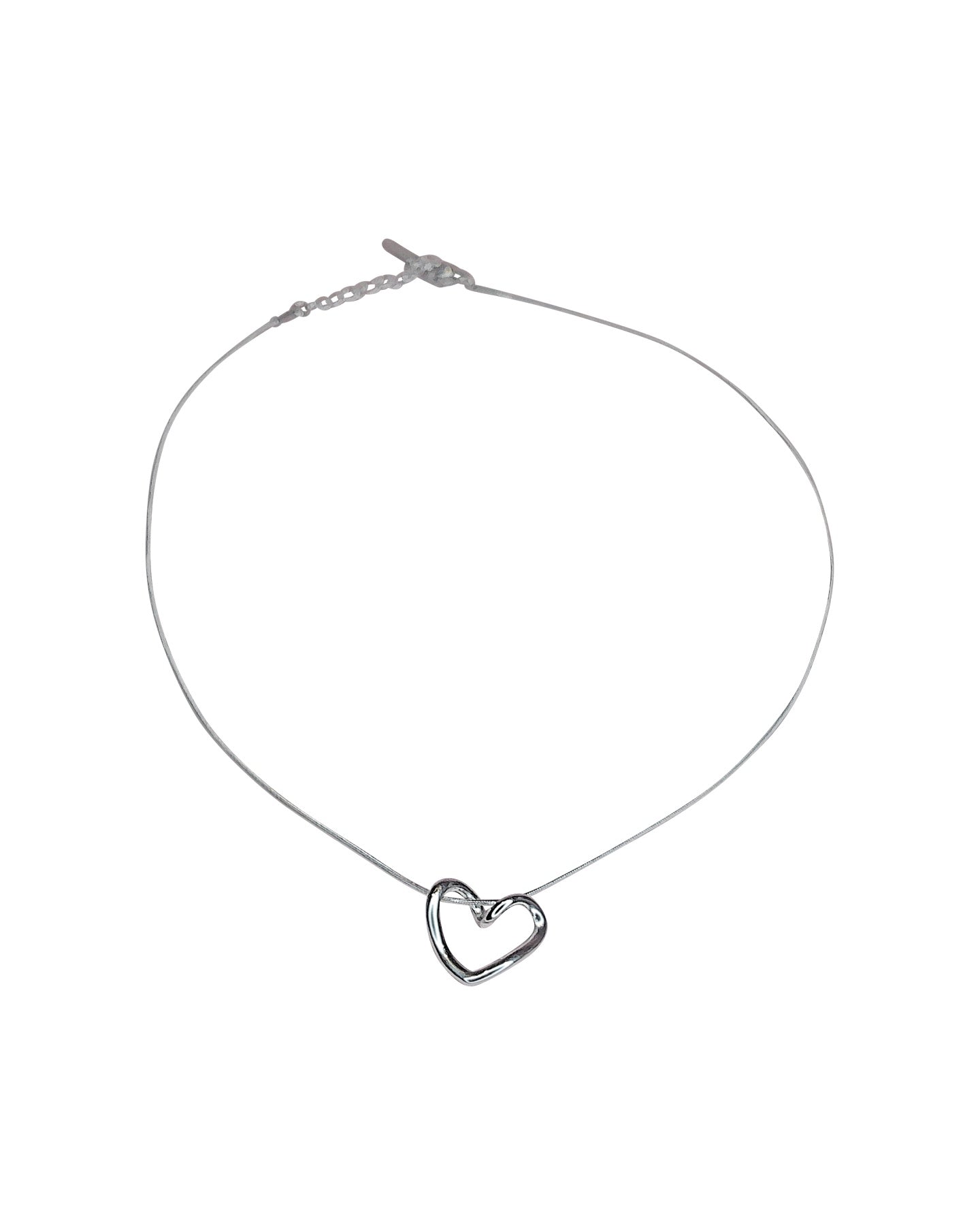 Heart Silver Pendant Necklace