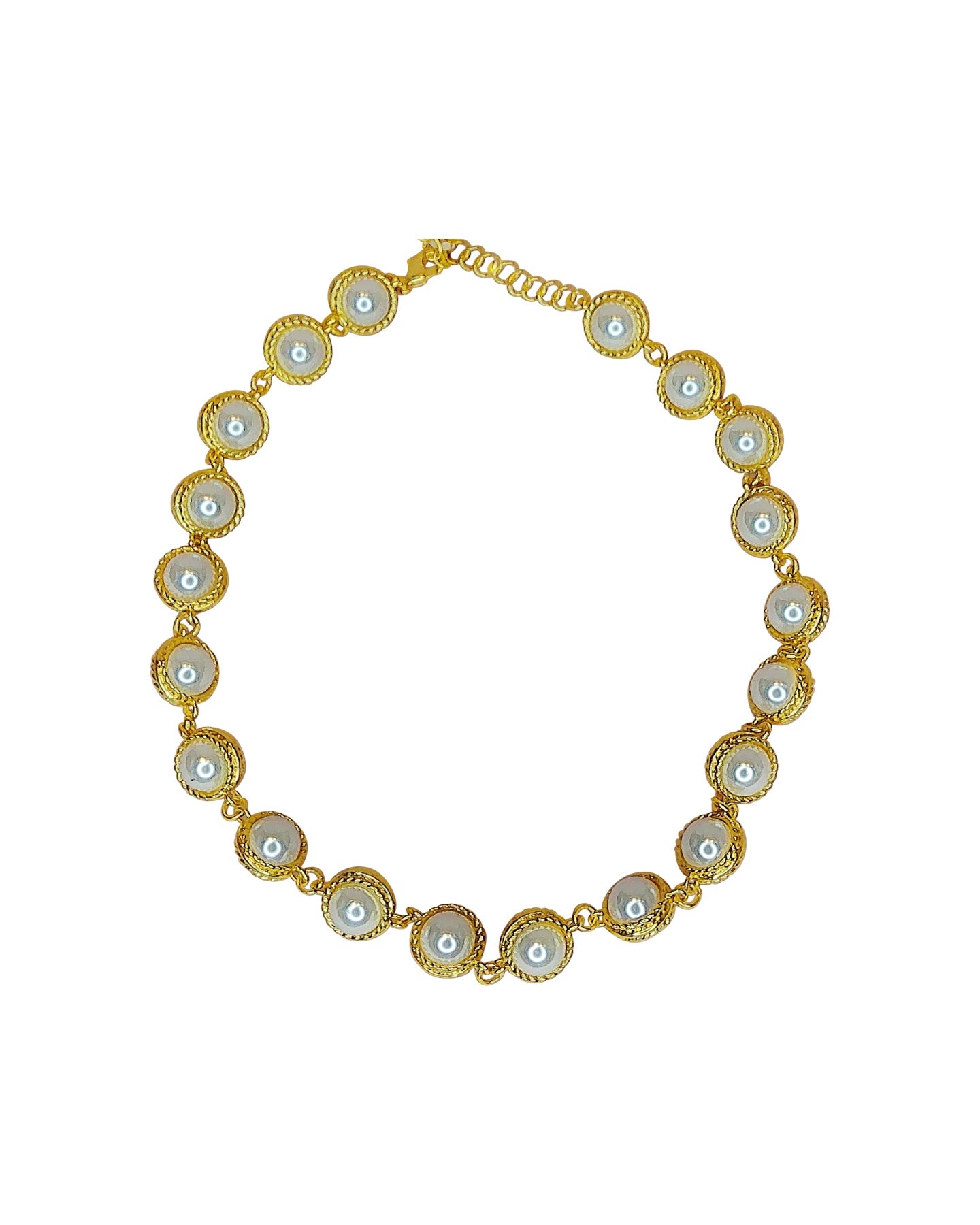 Gold Pearl-Inspired Necklace