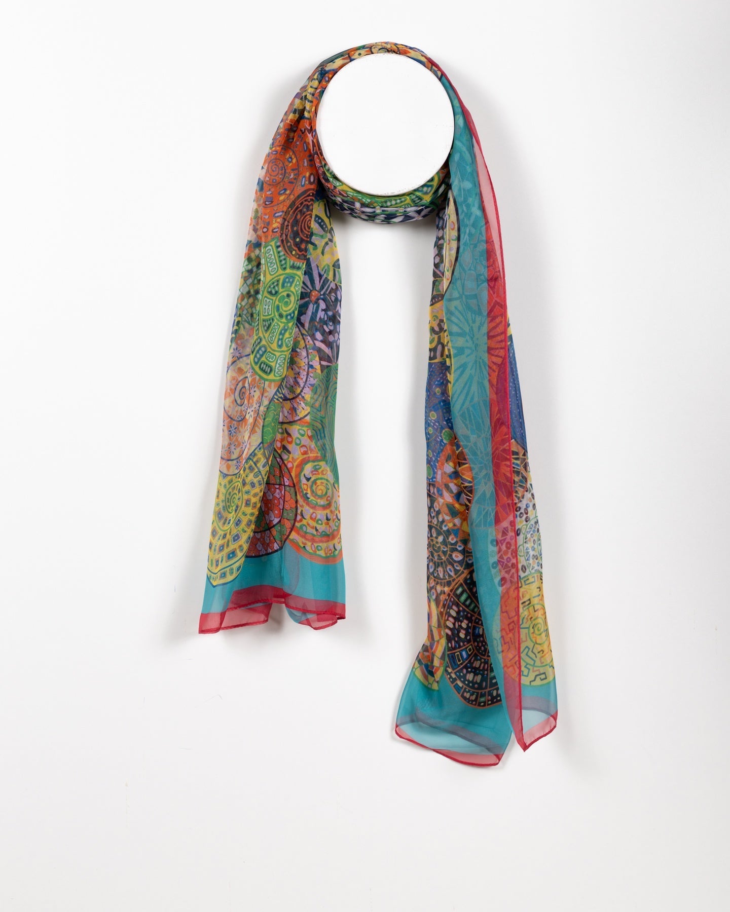 Écharpe transparente Rêve Kaléidoscope – Bleue
