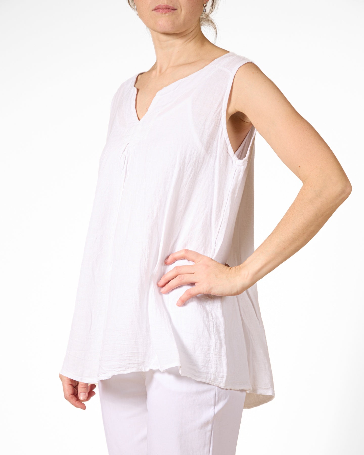 White V Opening Camisole