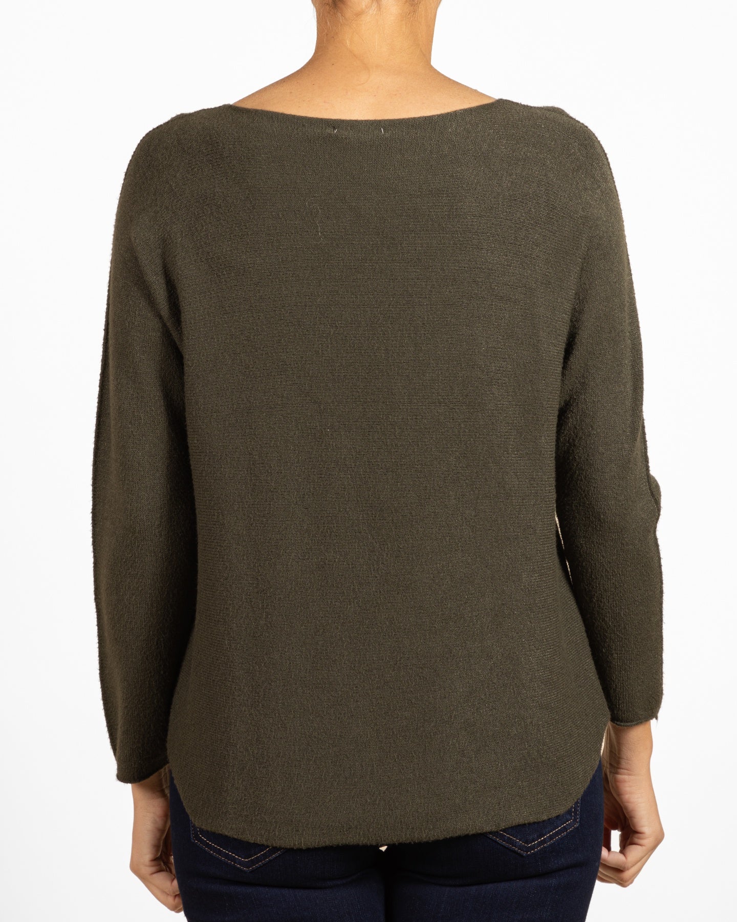 Forest V Neck Reverse SeamPullover