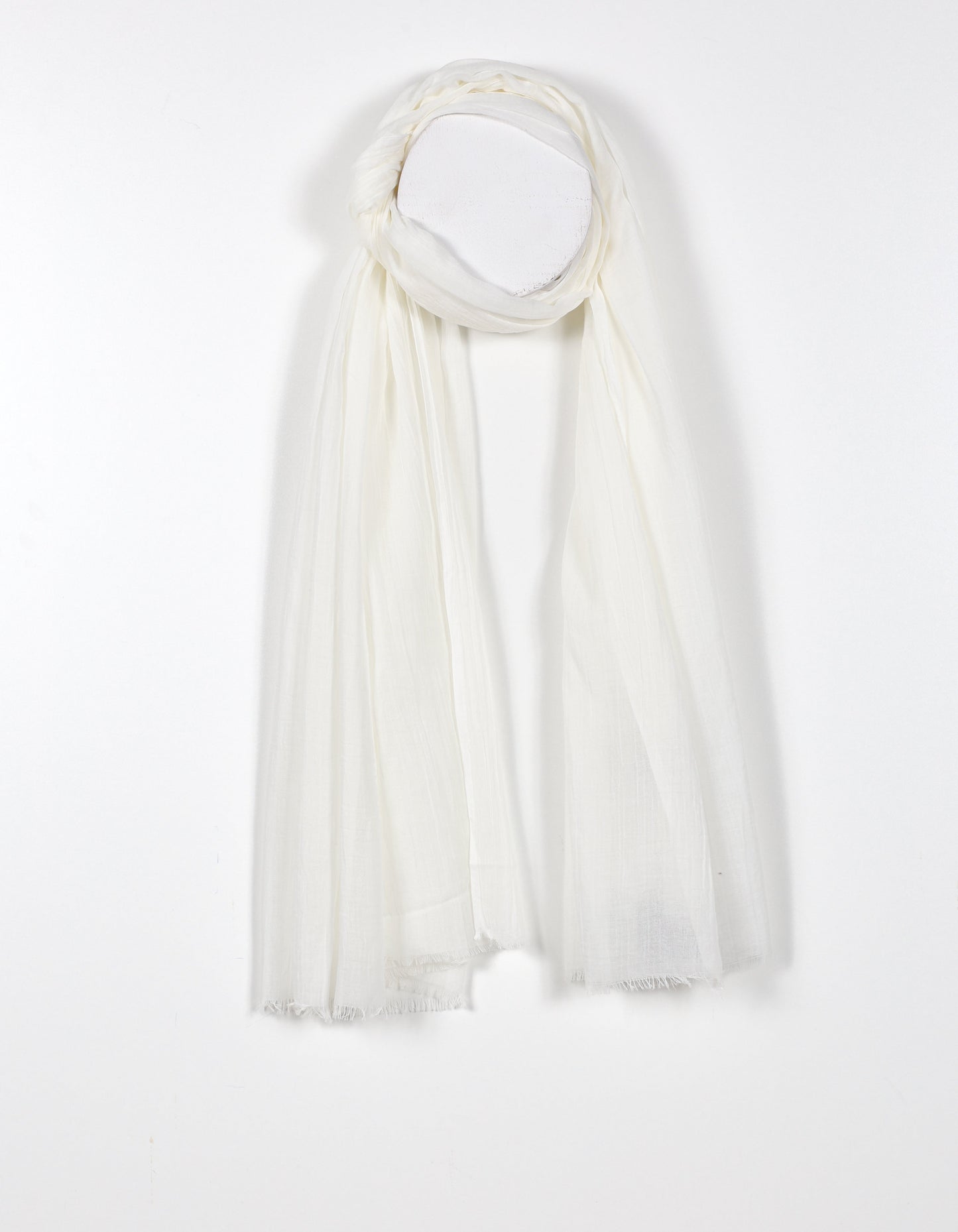 Ivory - Semi-Transparent Soft Silky Scarf