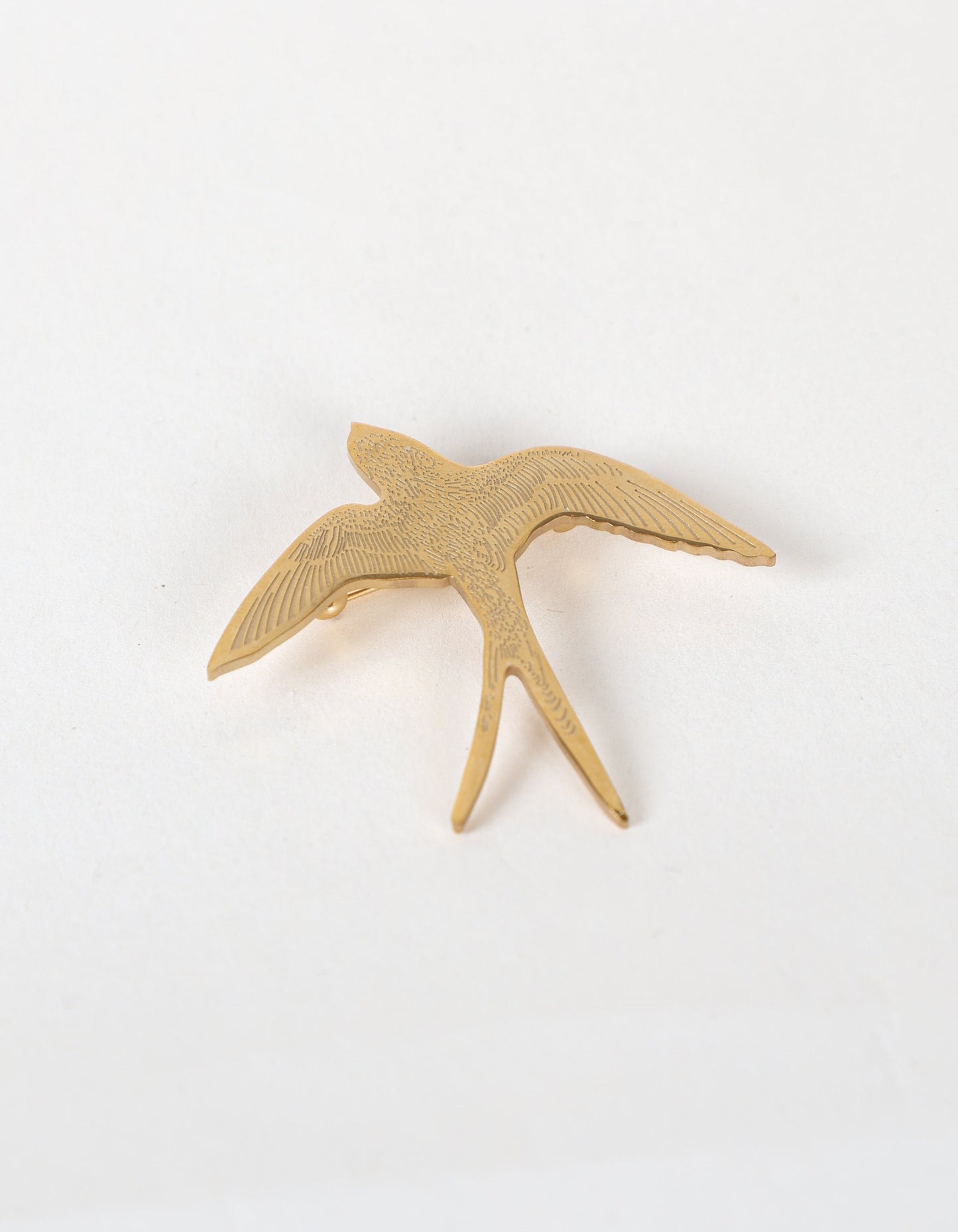 Broche Moineau Volant en Or