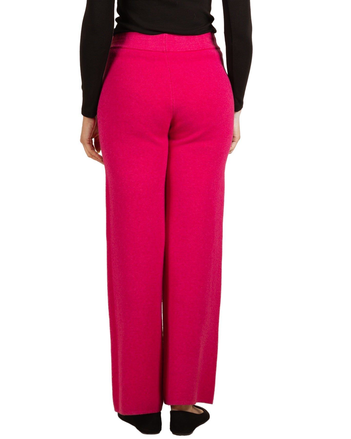 Hot Pink Pull On 2 Pocket Front Seam Pant