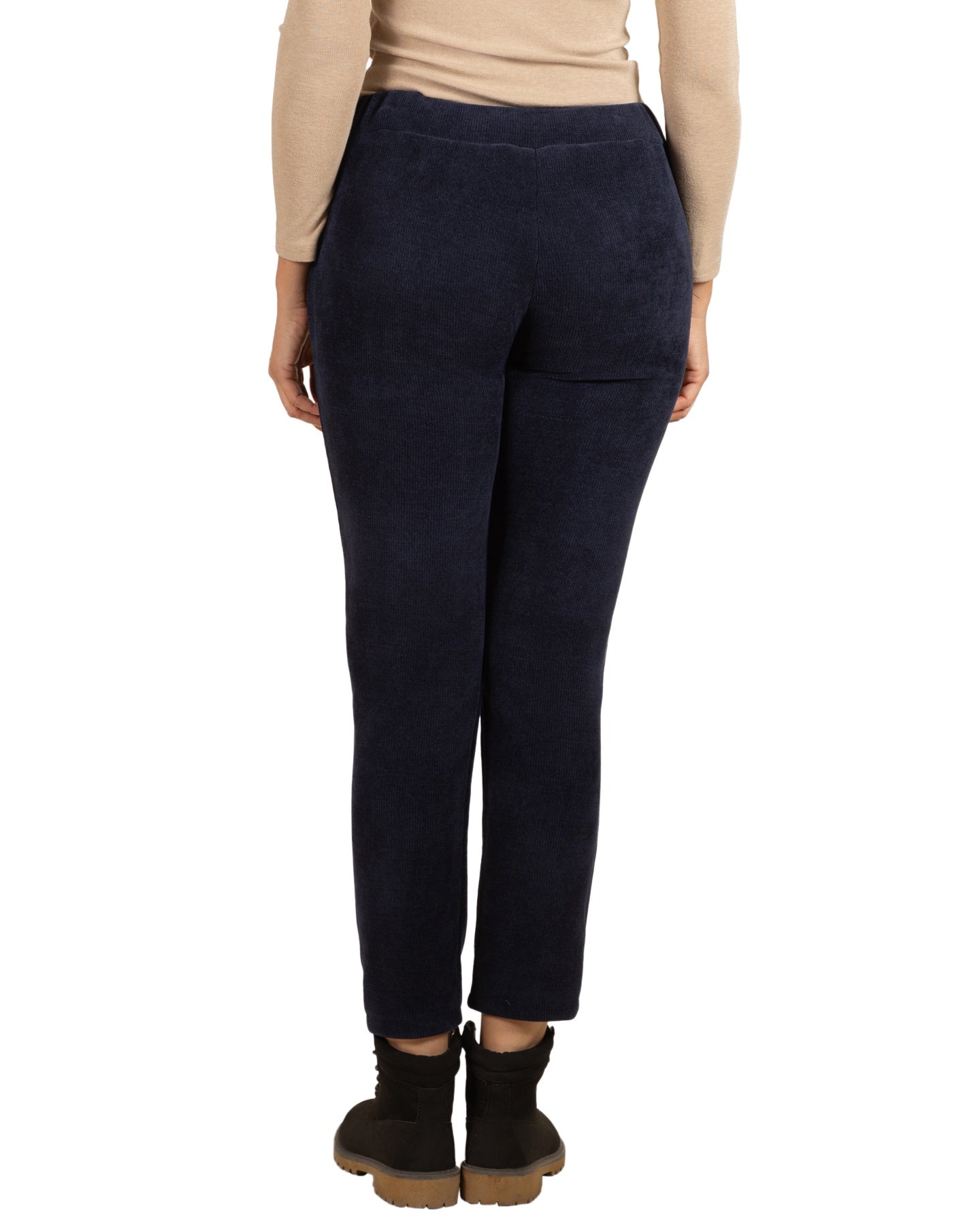 Midnight Pull On Drawstring Knit Fine Rib Jogger Pant