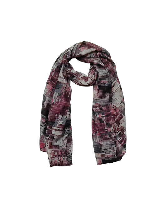 Red Urban Abstract Scarf